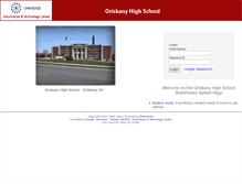 Tablet Screenshot of oneida-oriskany-hs.brainhoney.com