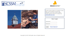 Tablet Screenshot of ncssmonline.brainhoney.com